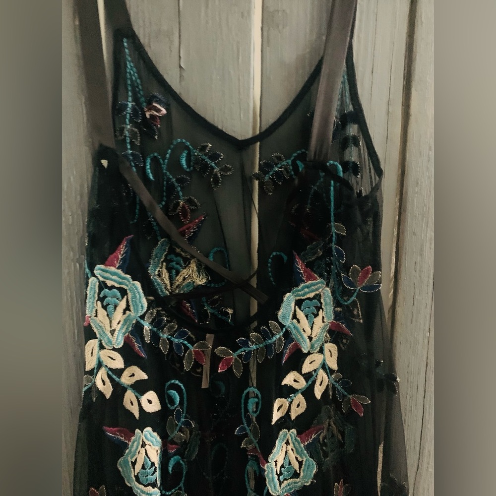 👗RARE Free People Black Sheer Maxi Dress-NWOT! - Picture 12 of 12